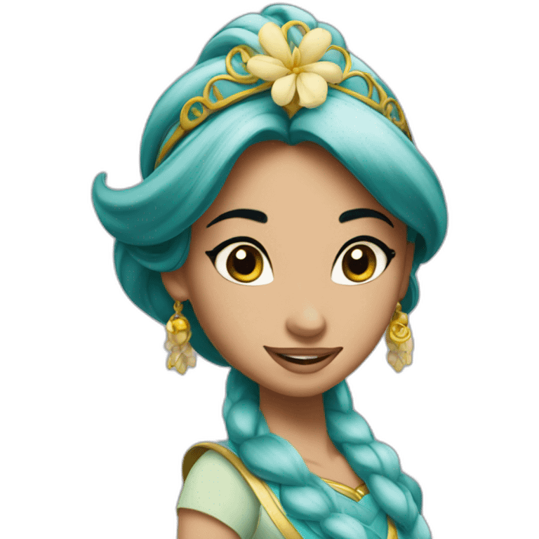 Aladin Jasmine Disney emoji