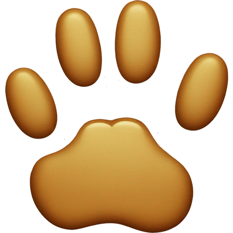 animal paw with a search-related symbol emoji