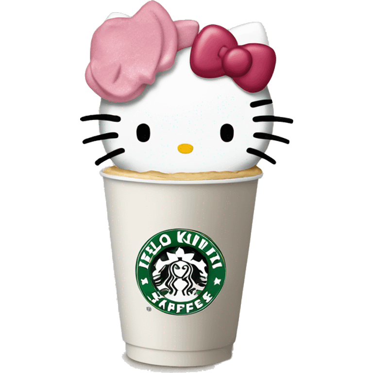 hello kitty starbucks emoji