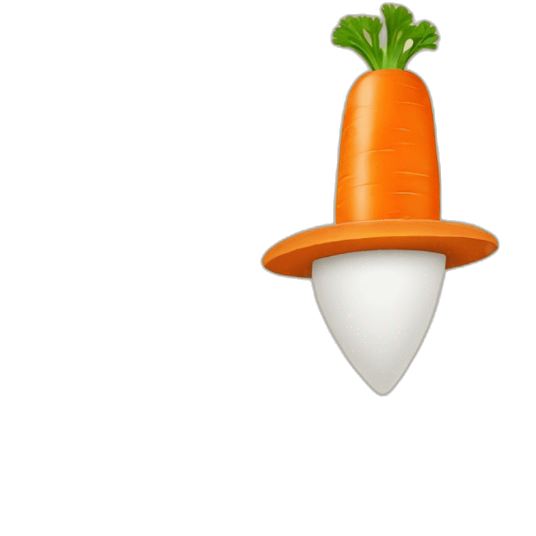 carrot adventure with a hat emoji