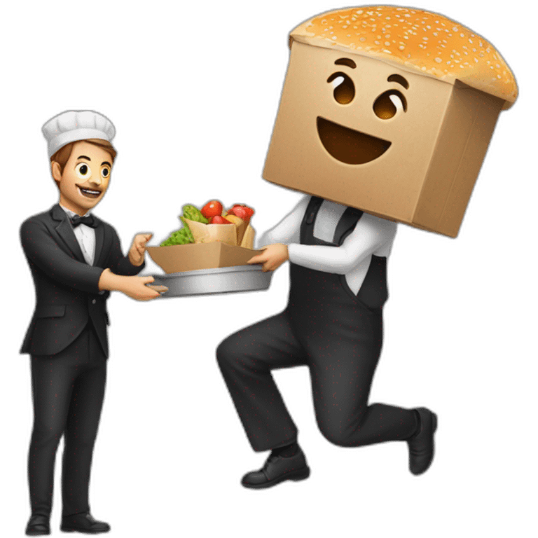 food-delivery with magician emoji