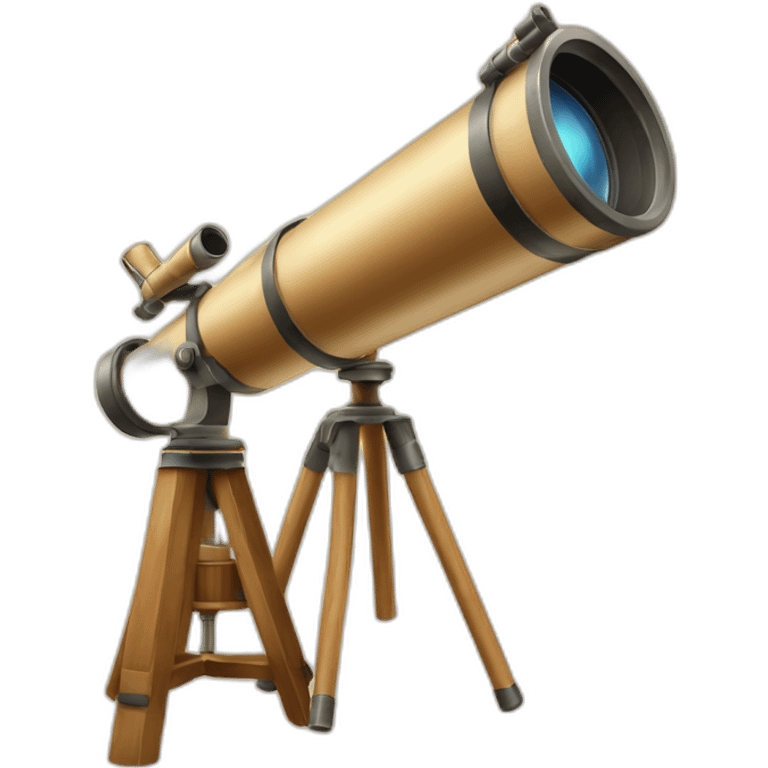 cartoon vintag telescope emoji