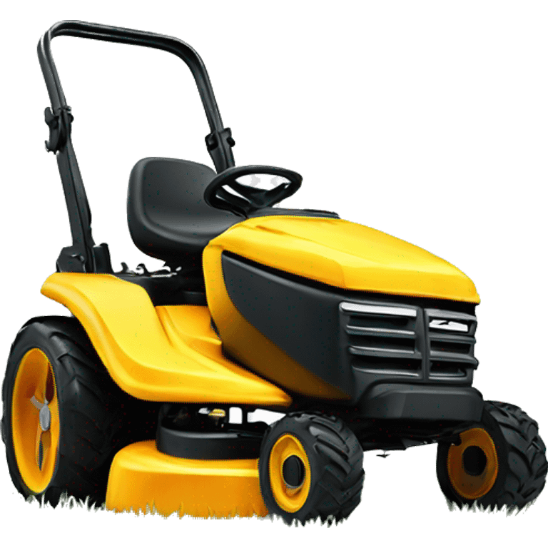 Lawn mower smiling emoji