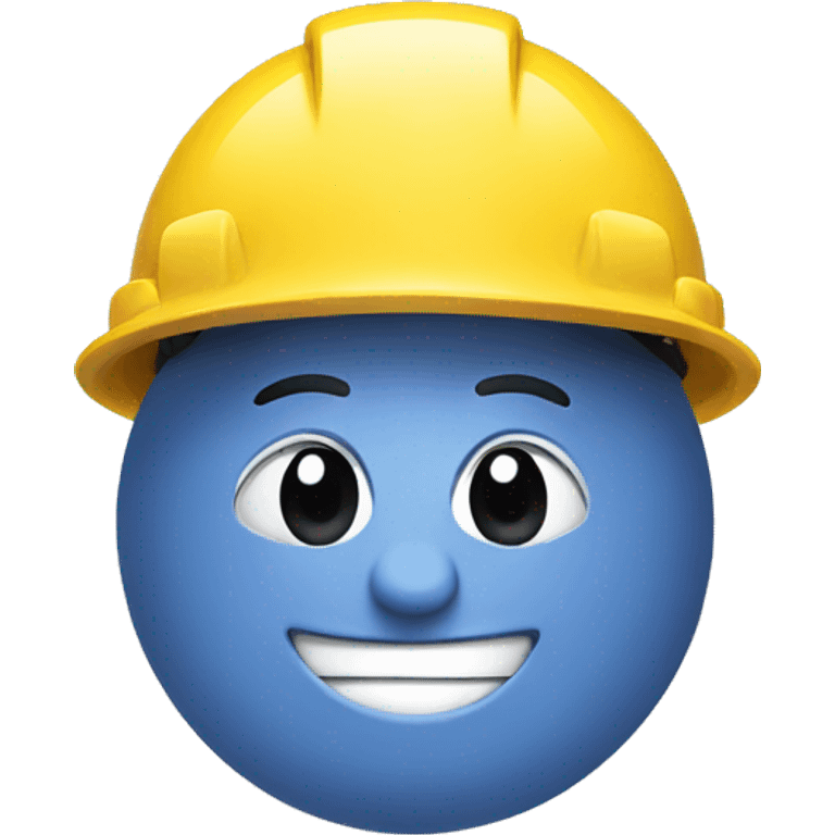 smile with hard hat emoji