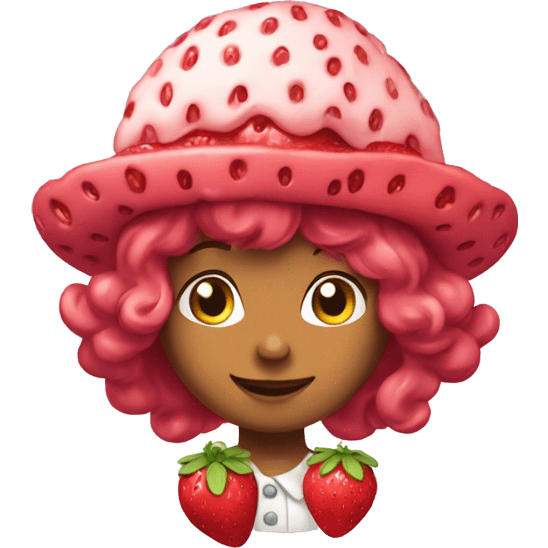 Strawberry shortcake emoji