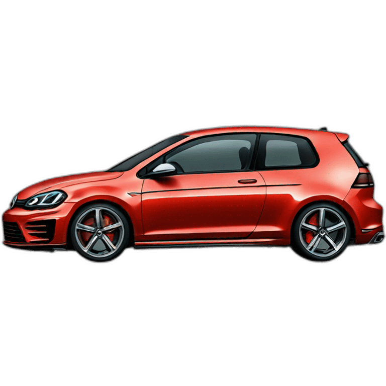 Golf R written on it ABDOU emoji