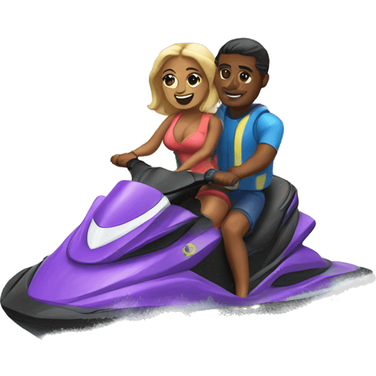 couple on jet ski emoji