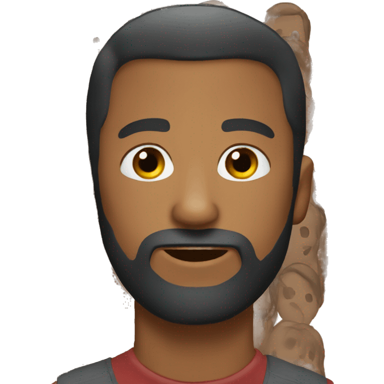 Beard brown man emoji