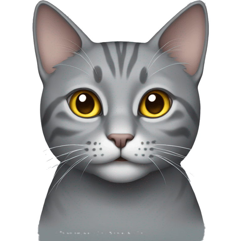 Gray cat emoji