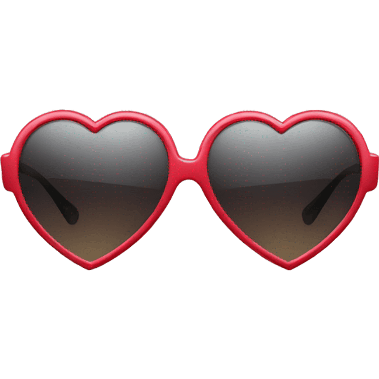 Heart shaped sunglasses emoji