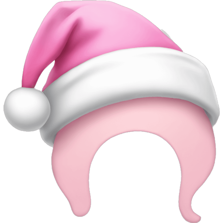 light pink santa hat emoji