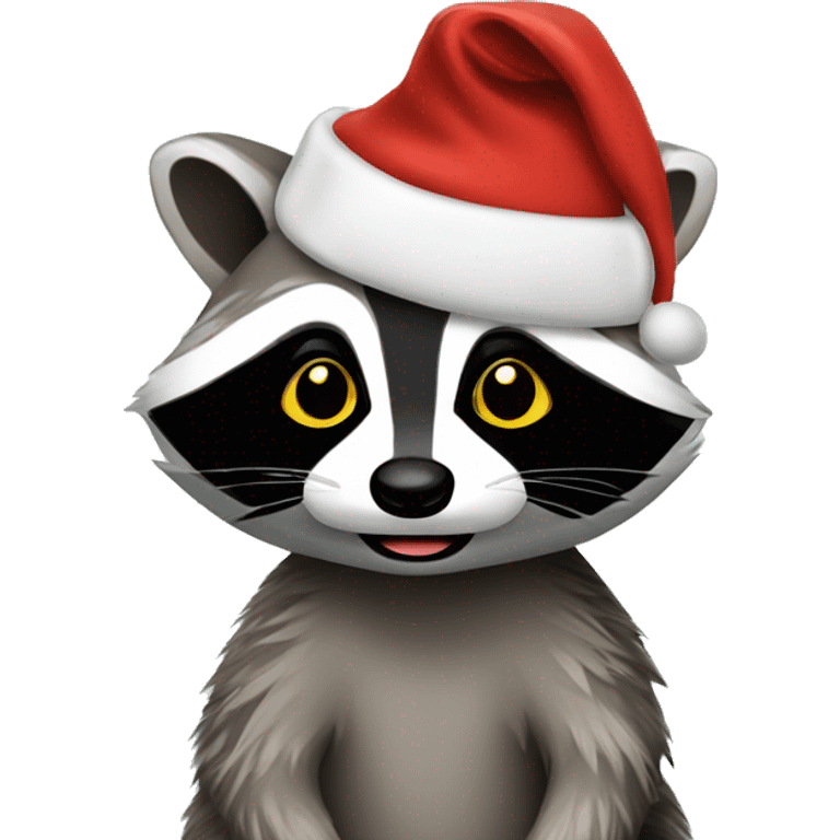 Christmas raccoon  emoji