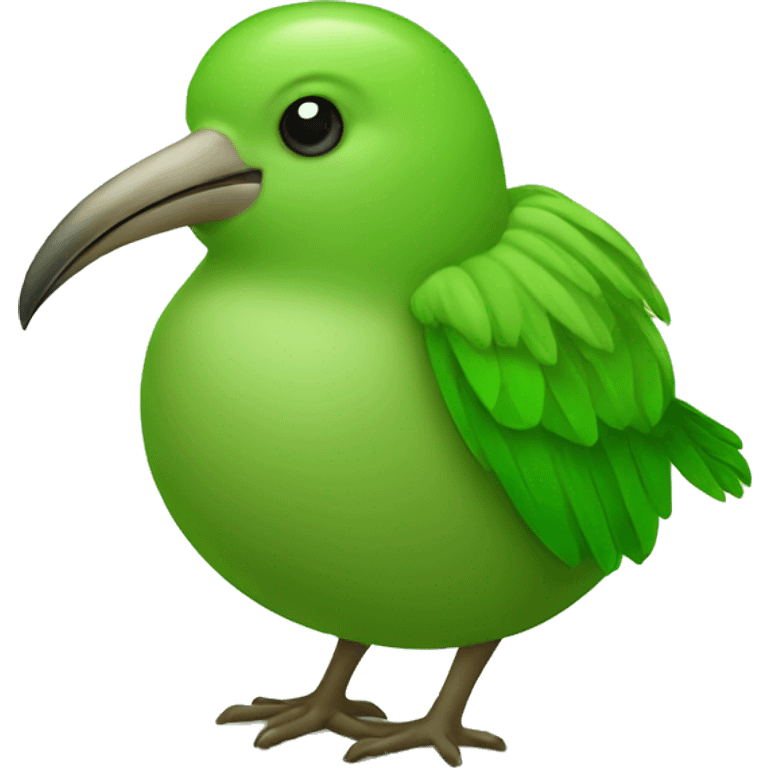 kiwi bird green emoji