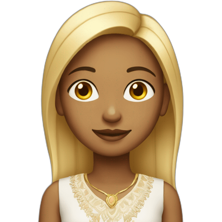 Indian girl with blonde highlight  emoji