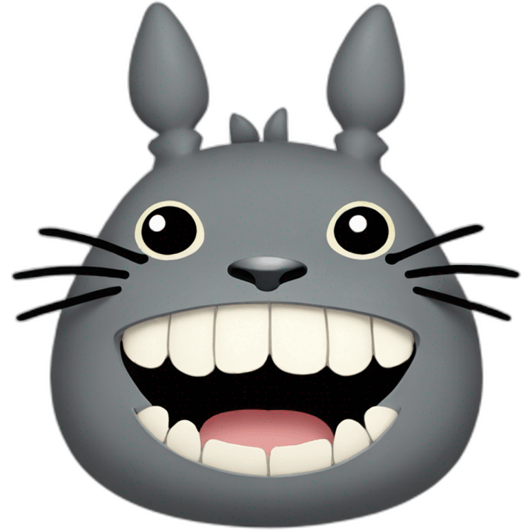 totoro smiles emoji