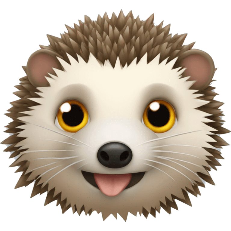 hedgehog with pirate eye patch emoji