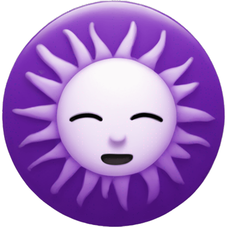 purple sun emoji