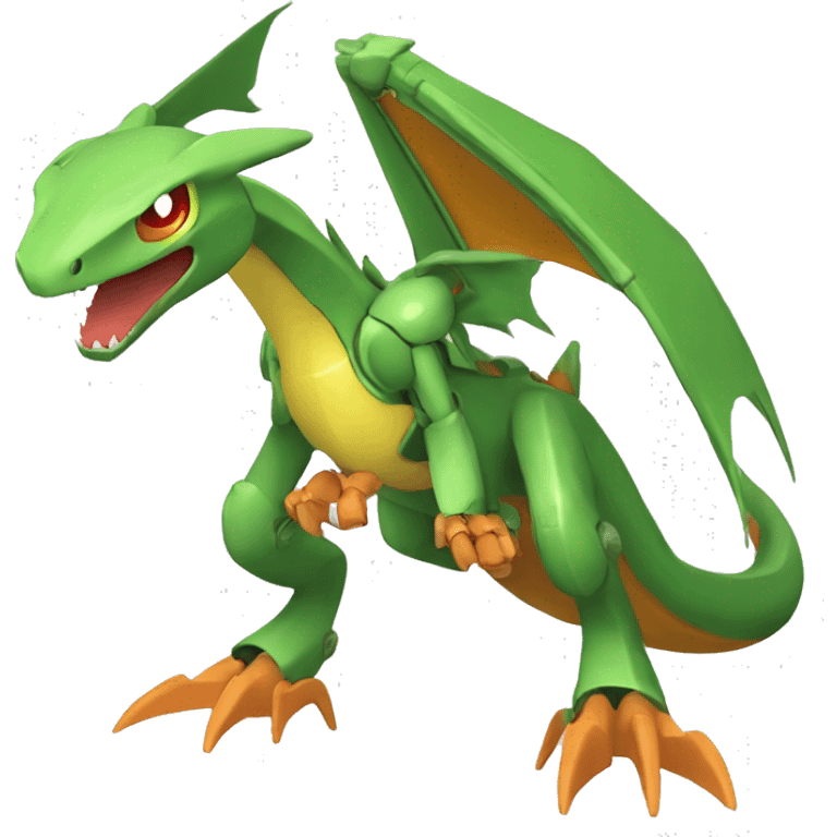 Mechanical Flygon-dragon-Charizard-raptor-Medabot-Mecha full body emoji