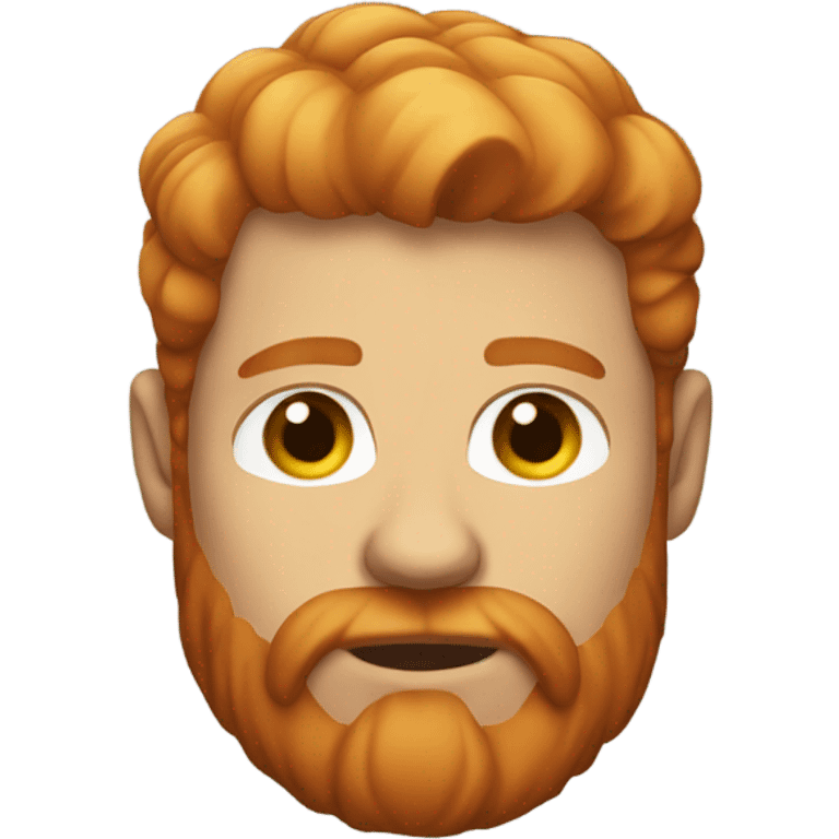 strong short ginger with beard man emoji