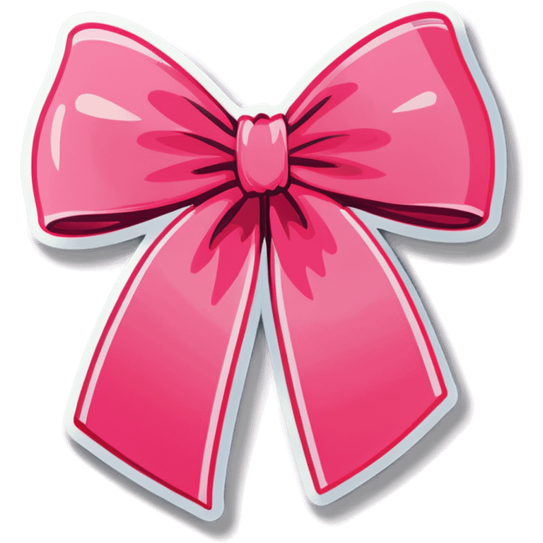 Pink bow  emoji