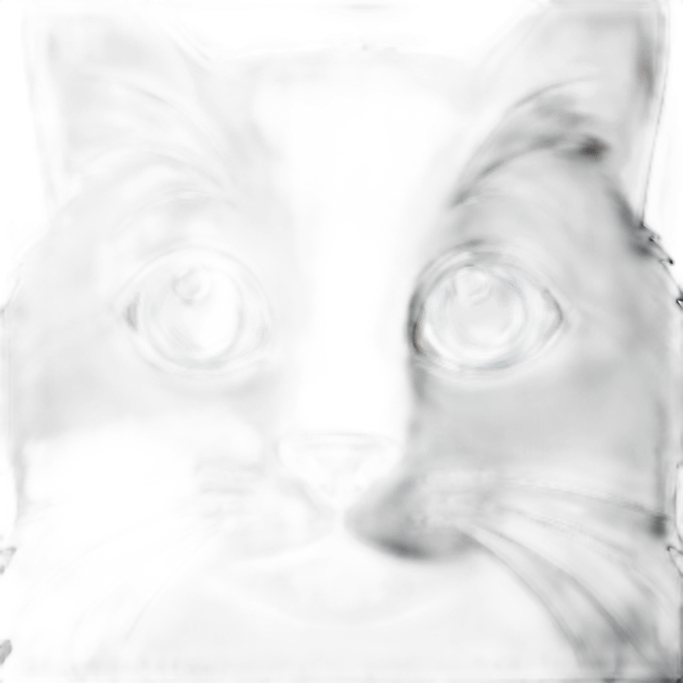 Black cat with blue eyes emoji