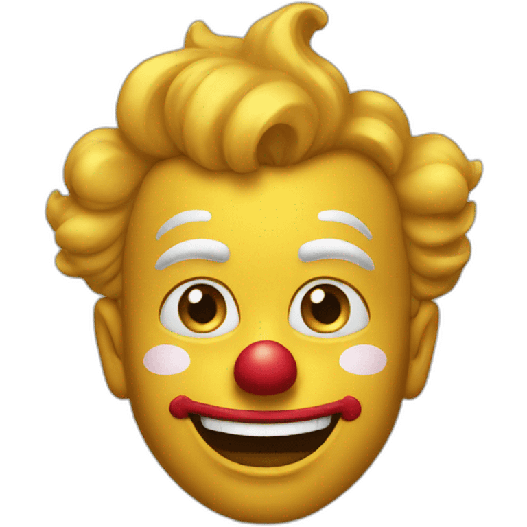 Golden clown emoji emoji