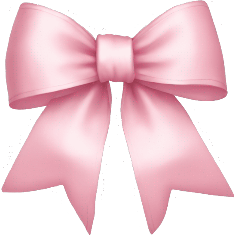 light pink ribbon bow emoji