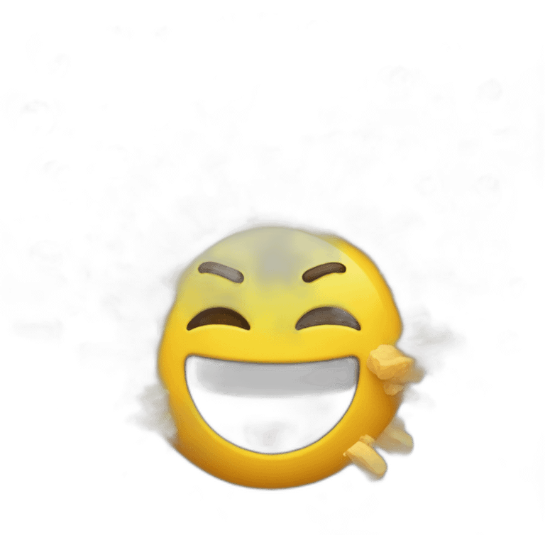 Emoji explosion with a smile emoji