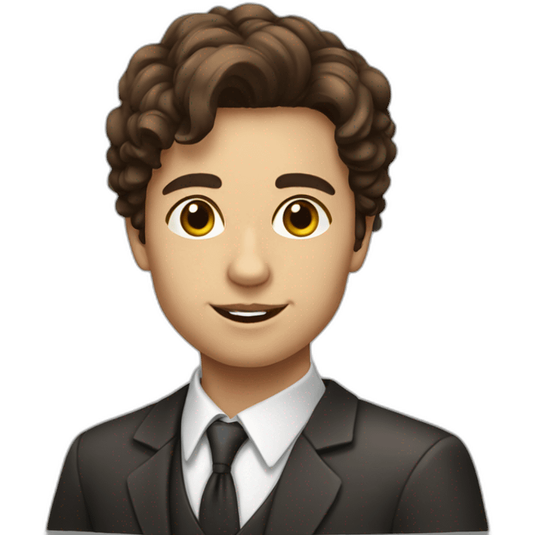 brazilian white young lawyer with good brown hair emoji