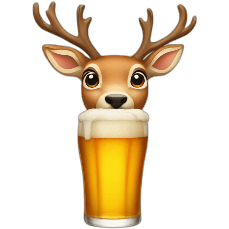 deer beer emoji