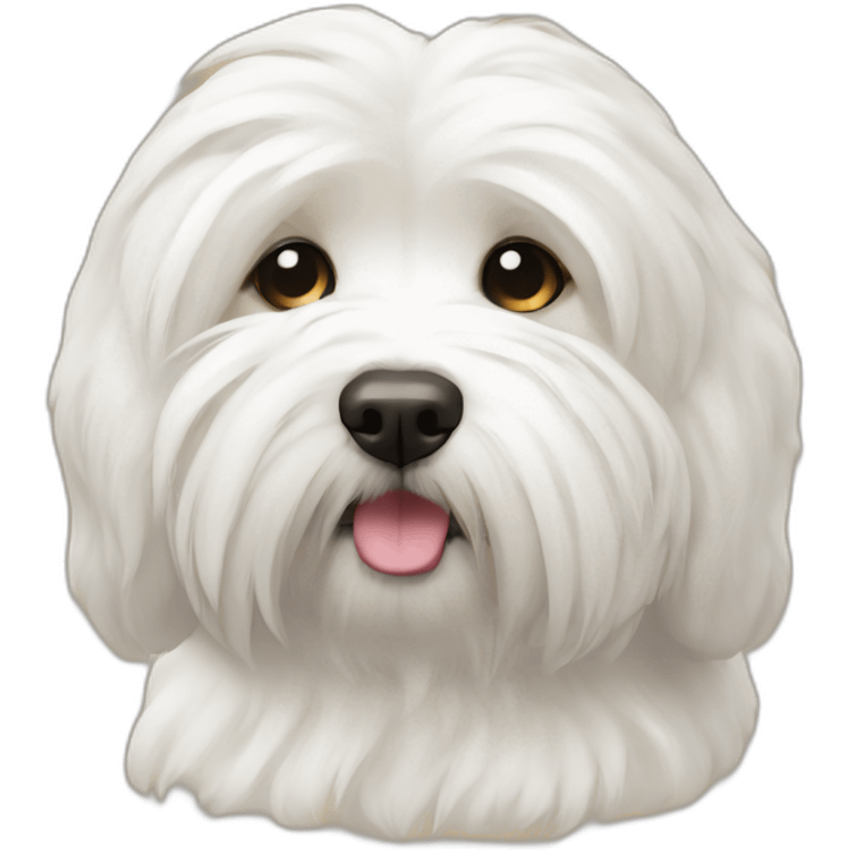 Coton de Tulear sleep emoji