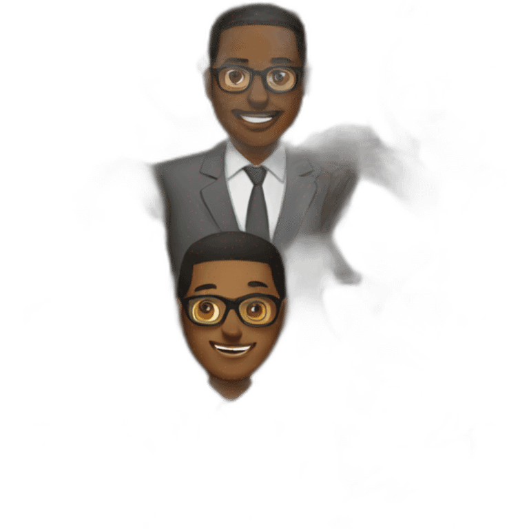 black teacher and students emoji