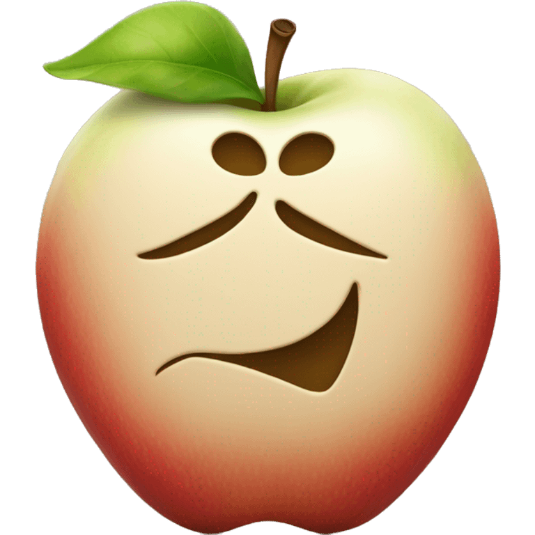 Un emoji Apple qui rigole avec des larme en forme de cœur  emoji