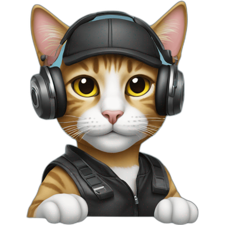 dj cat emoji