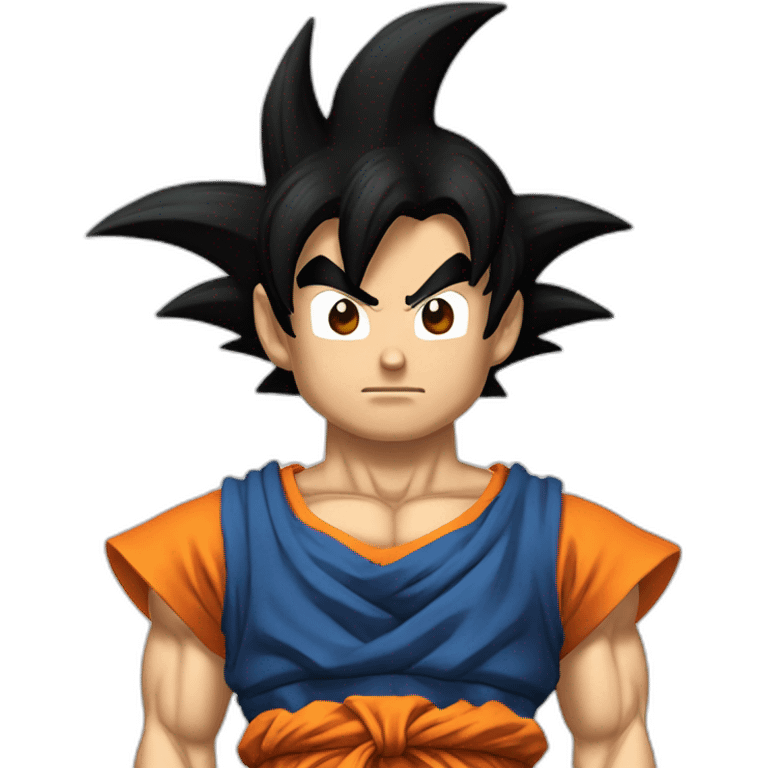 San Goku disfrazado de pezcado emoji