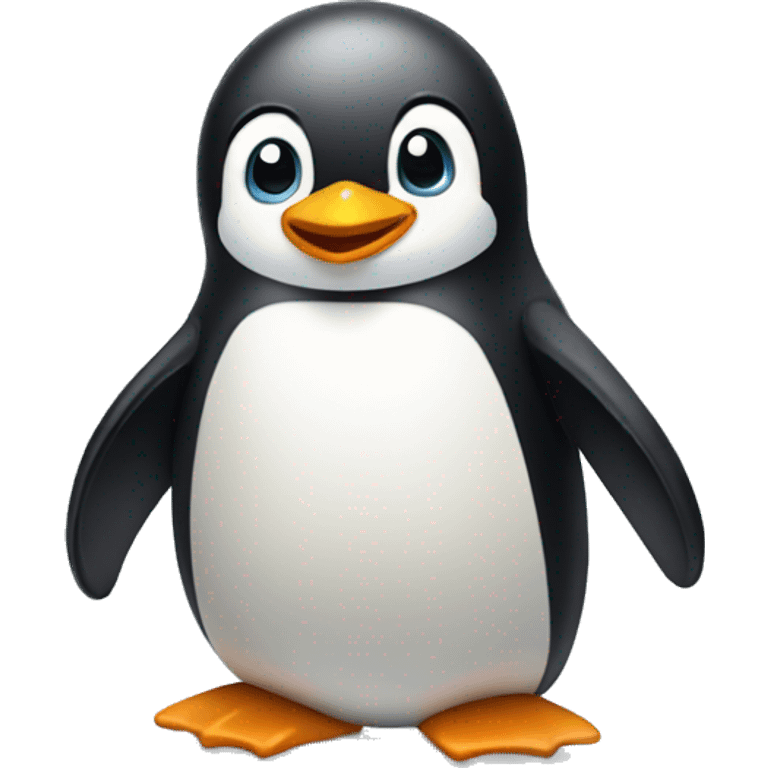 Happy penguin emoji