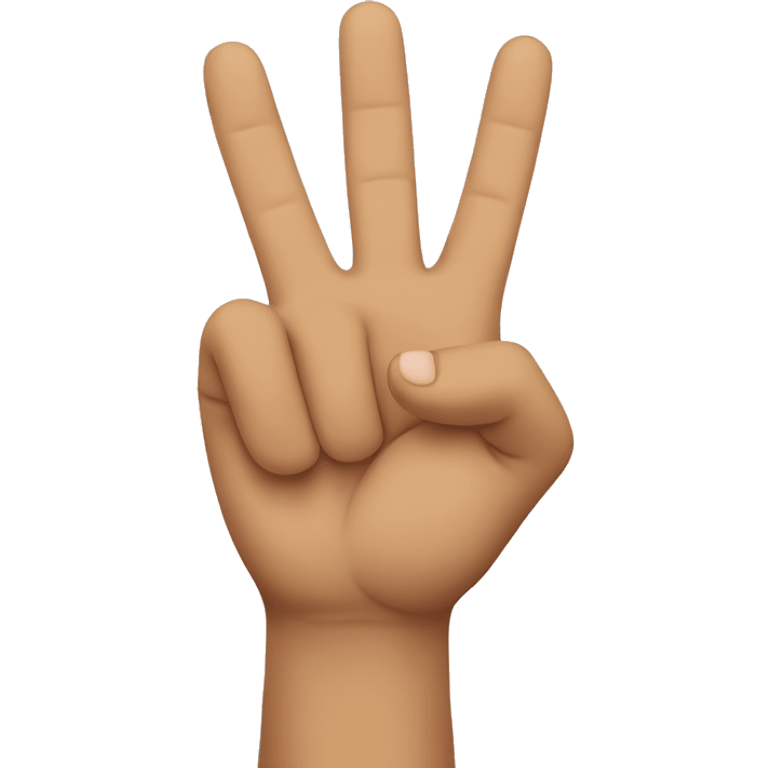 Hand peace sign with the thumb emoji