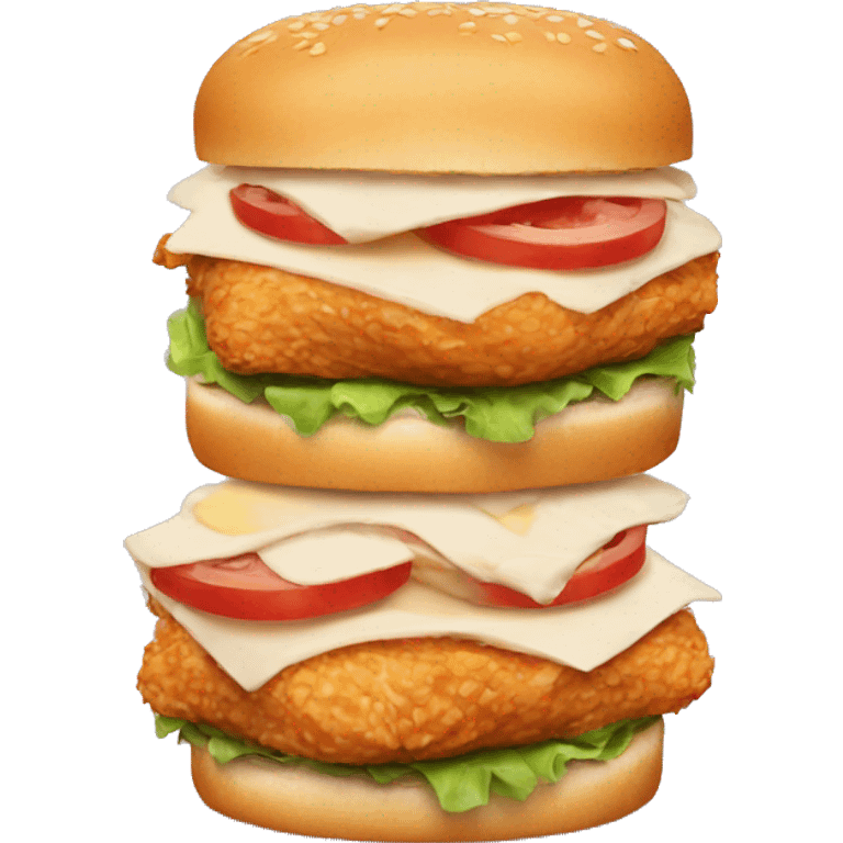 Chicken sandwich emoji