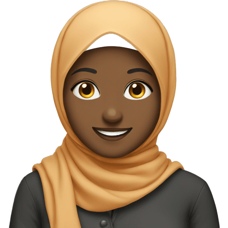 smiling hijab girl emoji