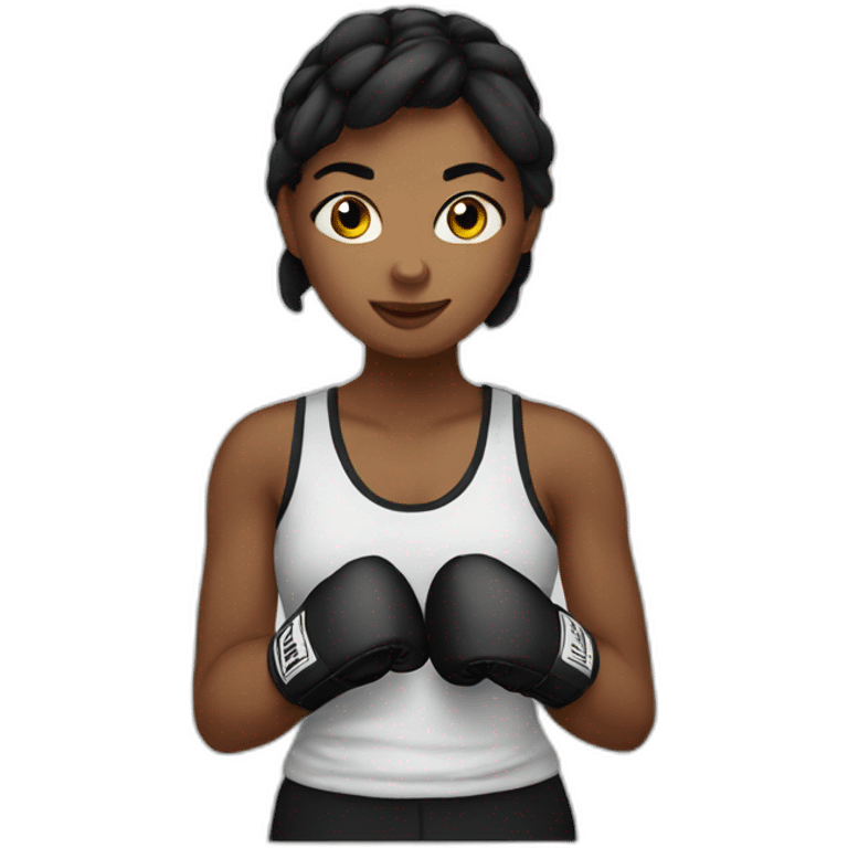 Boxing girl  emoji