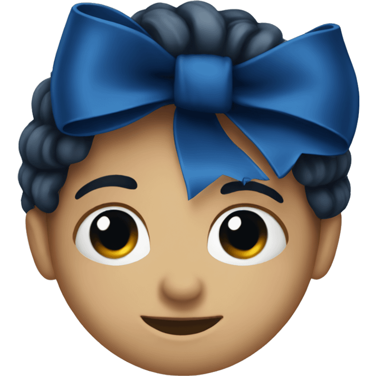 Dark blue bow emoji