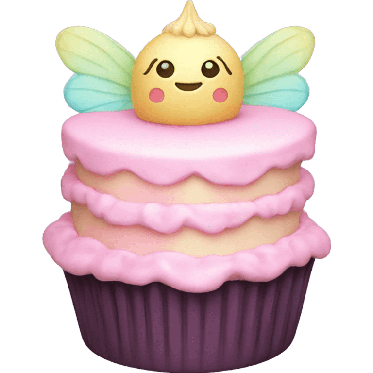 Fairy pastel cake emoji