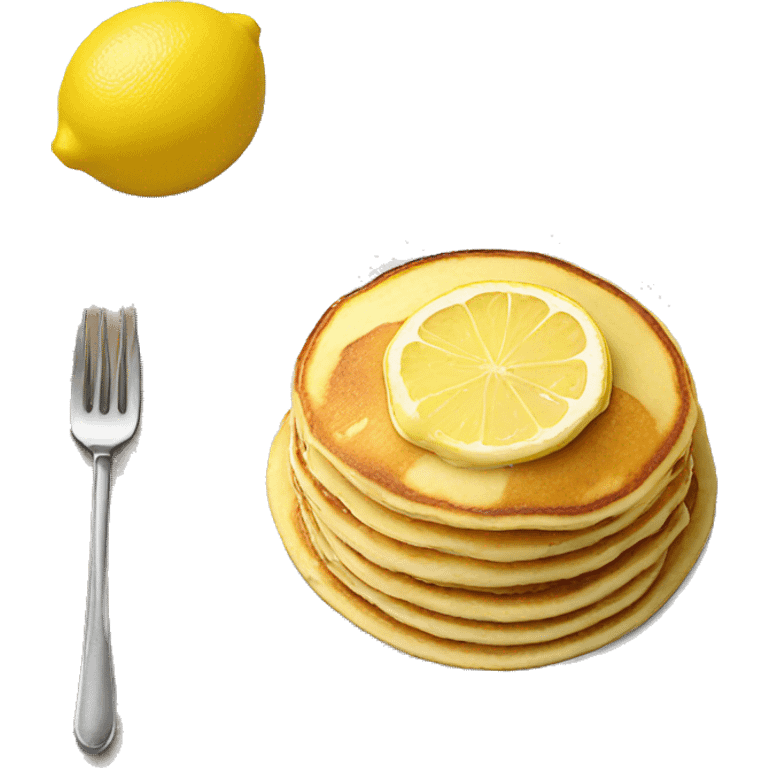 Lemon ricotta pancakes emoji