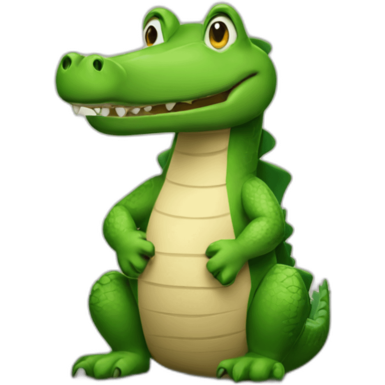 crocodile with arms crossed emoji