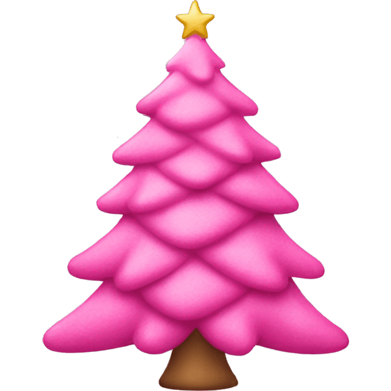 Pink Christmas tree  emoji