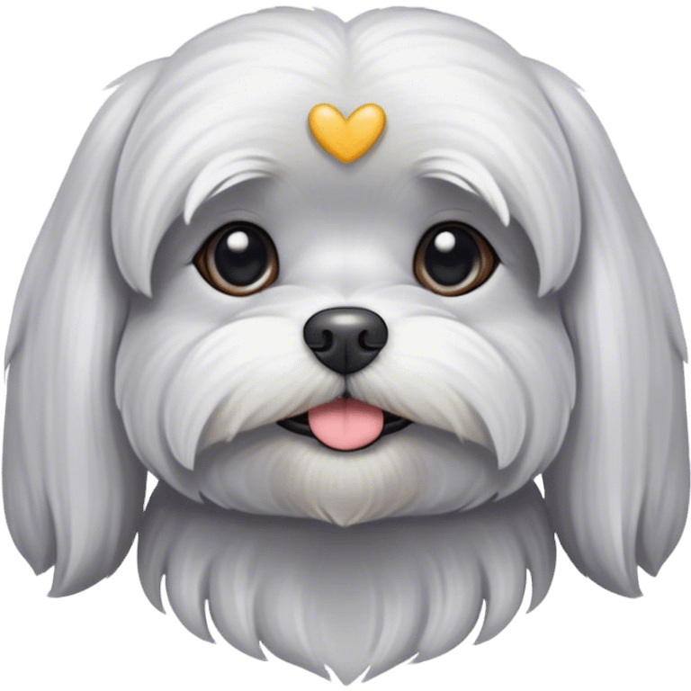 Grey Maltese Dog emoji