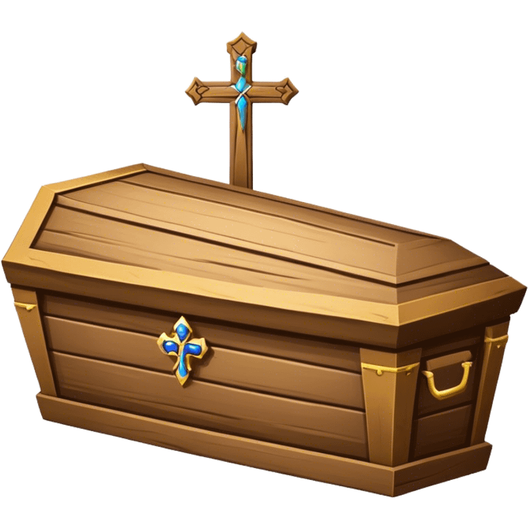 medieval wooden coffin emoji