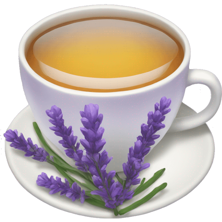 Lavender tea emoji