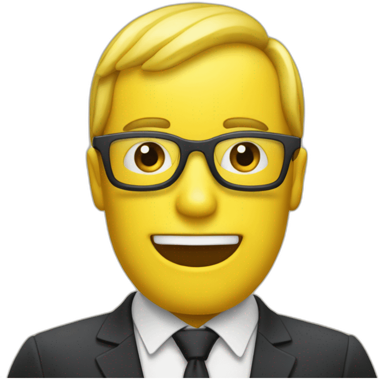 Une banane qui manque une classe en forme du Macron emoji