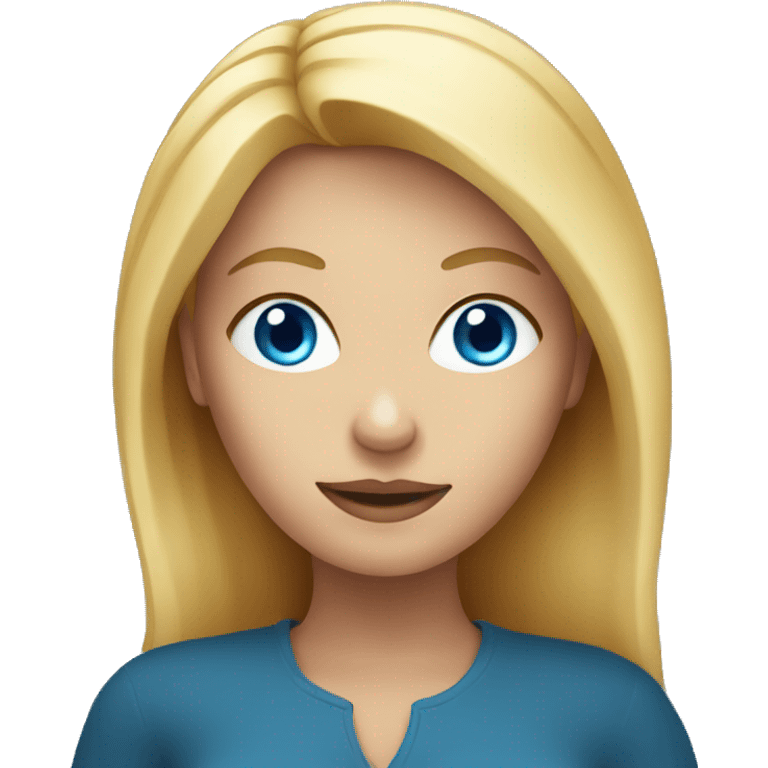 Blonde woman with blue eyes holding pumpkin emoji